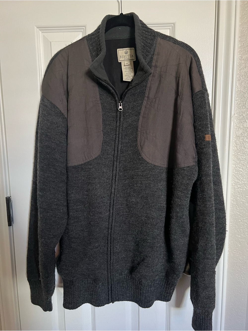 Beretta Wind Barrier Full Zip Wool Shooting Sweater Men's XL